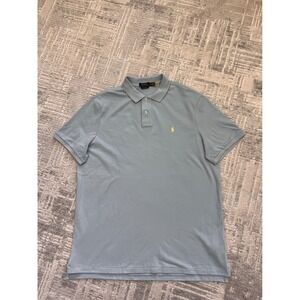 Polo Ralph Lauren Mens Classic Fit Polo Shirt Pale Blue Size XL
